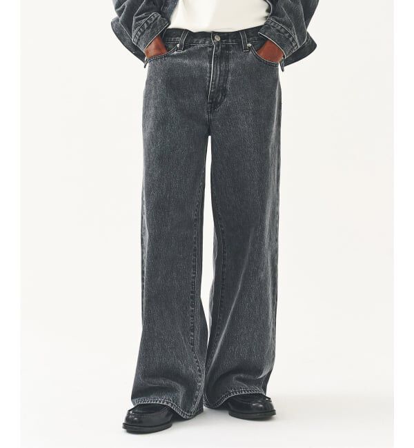 417 EDIFICE「Levi&rsquo;s(リーバイス) 別注 Baggy Wide Leg デニムパンツ（L30）」|デニム|