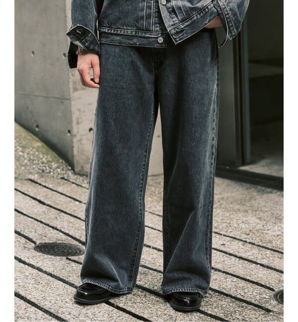 417 EDIFICE「Levi&rsquo;s(リーバイス) 別注 Baggy Wide Leg デニムパンツ（L28）」|デニム|