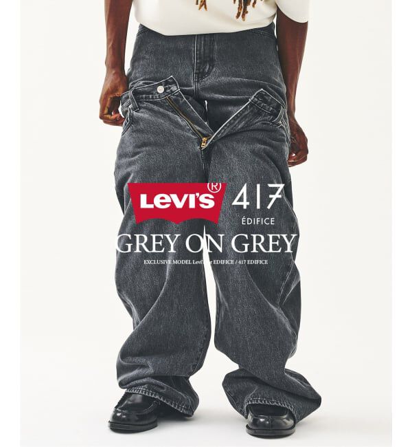 417 EDIFICE「Levi&rsquo;s(リーバイス) 別注 Baggy Wide Leg デニムパンツ（L28）」|デニム|