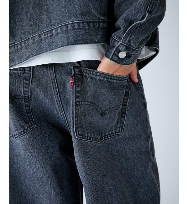 EDIFICE「Levi&rsquo;s(リーバイス) 別注 Baggy Wide Leg デニムパンツ（L30）」|デニム|