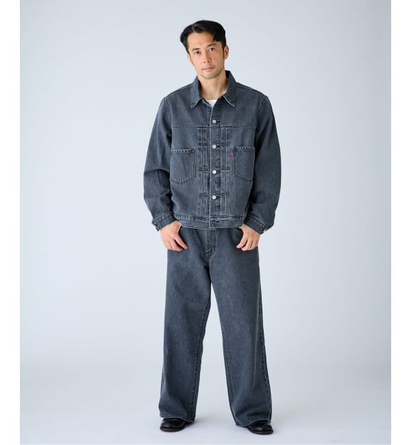EDIFICE「Levi&rsquo;s(リーバイス) 別注 Baggy Wide Leg デニムパンツ（L30）」|デニム|