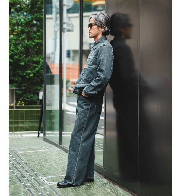 EDIFICE「Levi&rsquo;s(リーバイス) 別注 Baggy Wide Leg デニムパンツ（L30）」|デニム|
