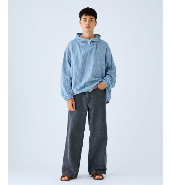 EDIFICE「Levi&rsquo;s(リーバイス) 別注 Baggy Wide Leg デニムパンツ（L30）」|デニム|