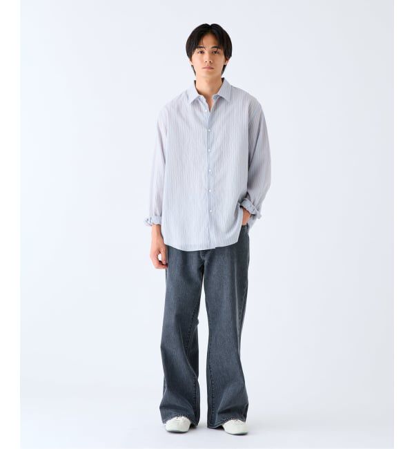 EDIFICE「Levi&rsquo;s(リーバイス) 別注 Baggy Wide Leg デニムパンツ（L30）」|デニム|