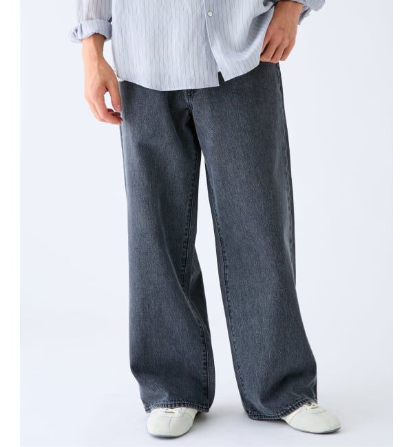 EDIFICE「Levi&rsquo;s(リーバイス) 別注 Baggy Wide Leg デニムパンツ（L30）」|デニム|