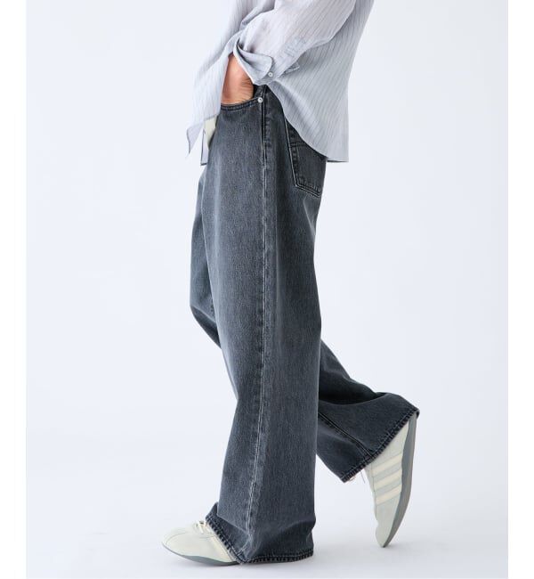 EDIFICE「Levi&rsquo;s(リーバイス) 別注 Baggy Wide Leg デニムパンツ（L30）」|デニム|