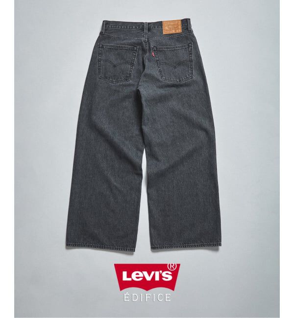 EDIFICE「Levi&rsquo;s(リーバイス) 別注 Baggy Wide Leg デニムパンツ（L30）」|デニム|