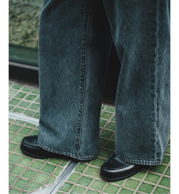 EDIFICE「Levi&rsquo;s(リーバイス) 別注 Baggy Wide Leg デニムパンツ（L30）」|デニム|
