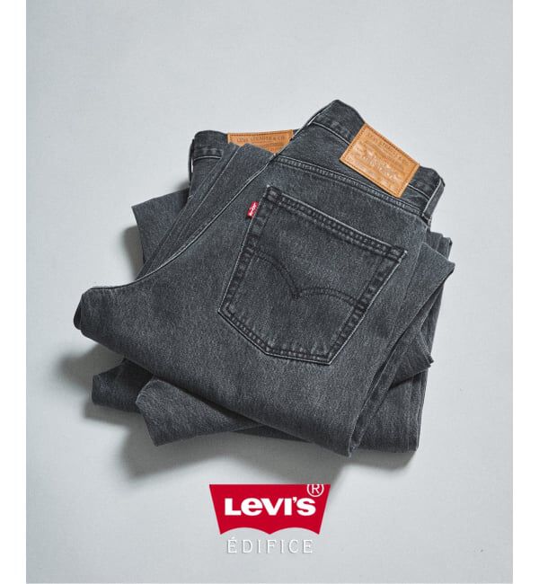 EDIFICE「Levi&rsquo;s(リーバイス) 別注 Baggy Wide Leg デニムパンツ（L30）」|デニム|