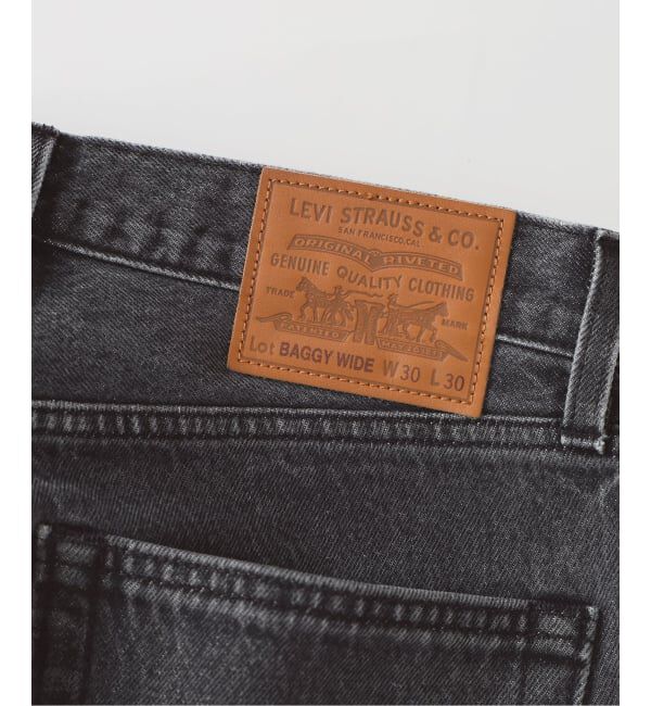 EDIFICE「Levi&rsquo;s(リーバイス) 別注 Baggy Wide Leg デニムパンツ（L30）」|デニム|