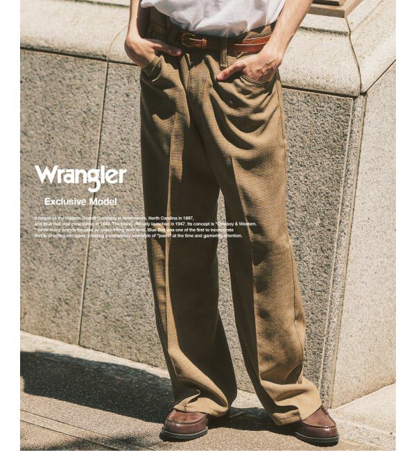 417 EDIFICE「【Wrangler / ラングラー】417別注 Wrancher Midway」|スラックス|ベージュ