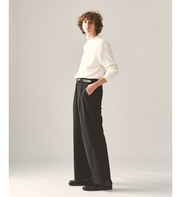 417 EDIFICE「【Hanes&times;417 EDIFICE】別注 CLEAR CUT COTTON SMOOTH MOCK NECK（MODERN FIT）」|Tシャツ・カットソー|