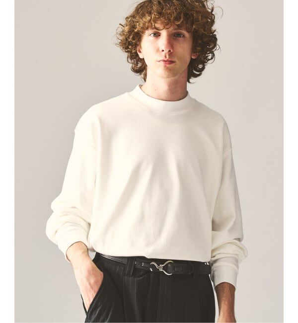 417 EDIFICE「【Hanes&times;417 EDIFICE】別注 CLEAR CUT COTTON SMOOTH MOCK NECK（MODERN FIT）」|Tシャツ・カットソー|