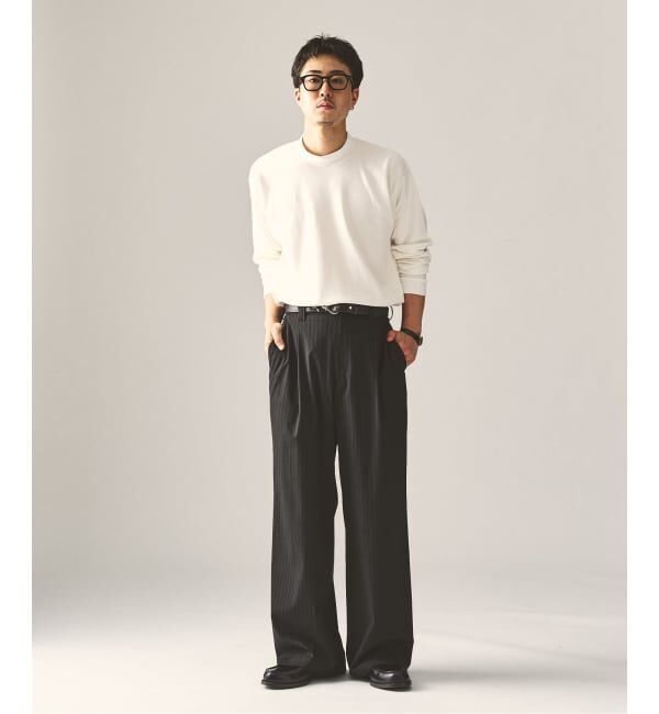 417 EDIFICE「【Hanes&times;417 EDIFICE】別注 CLEAR CUT COTTON SMOOTH MOCK NECK（MODERN FIT）」|Tシャツ・カットソー|