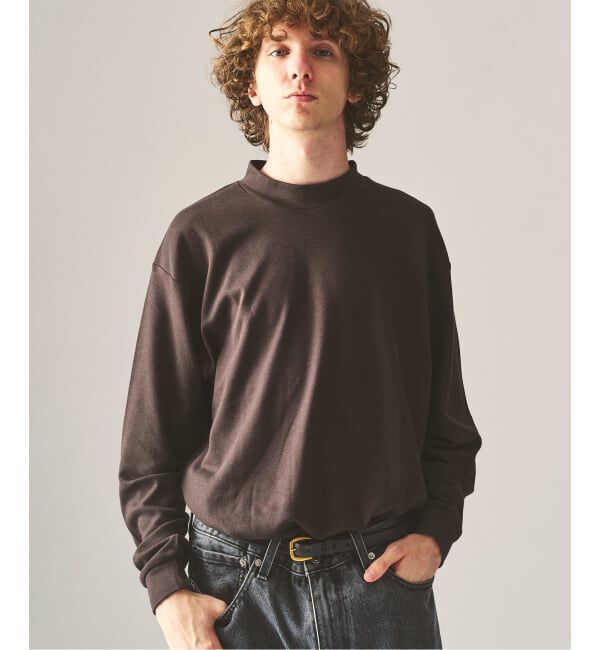 417 EDIFICE「【Hanes&times;417 EDIFICE】別注 CLEAR CUT COTTON SMOOTH MOCK NECK（MODERN FIT）」|Tシャツ・カットソー|