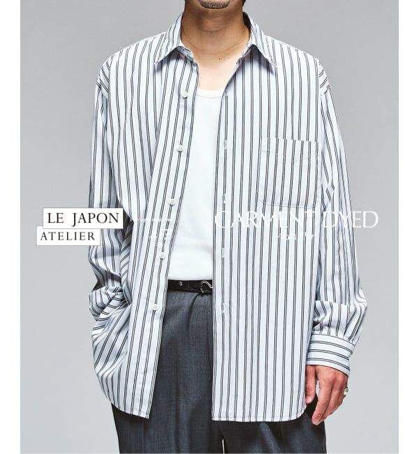 417 EDIFICE「LE JAPON ガーメントダイシャツ」|シャツ・ブラウス|グレーA