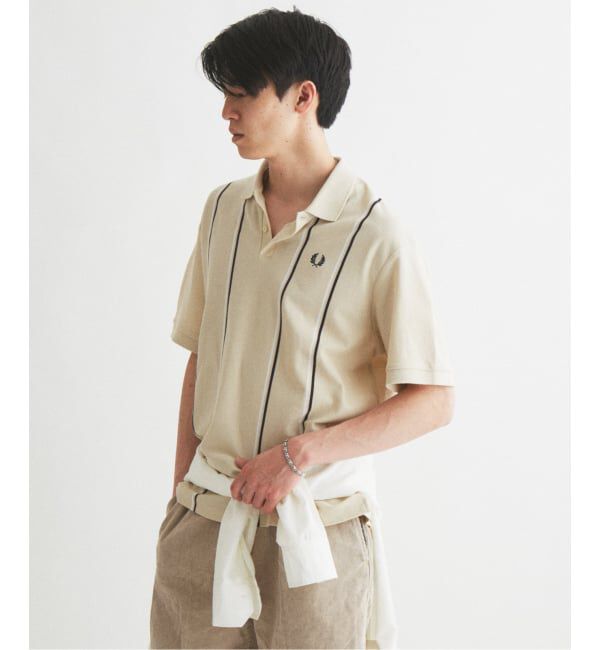 JOURNAL STANDARD「FRED PERRY / フレッドペリー 別注 ストライプ ピケ ポロシャツ」|ポロシャツ|