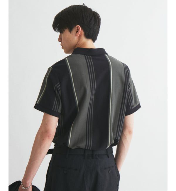 JOURNAL STANDARD「FRED PERRY / フレッドペリー 別注 ストライプ ピケ ポロシャツ」|ポロシャツ|