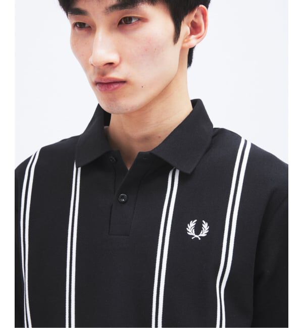JOURNAL STANDARD「FRED PERRY / フレッドペリー 別注 ストライプ ピケ ポロシャツ」|ポロシャツ|