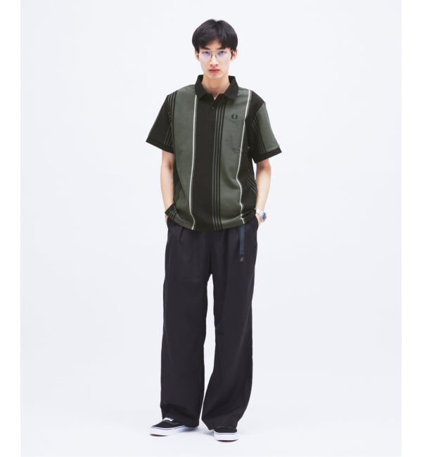 JOURNAL STANDARD「FRED PERRY / フレッドペリー 別注 ストライプ ピケ ポロシャツ」|ポロシャツ|