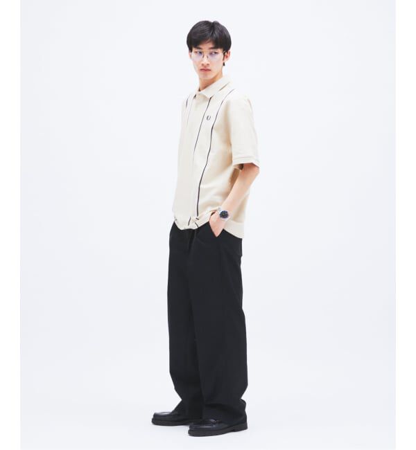 JOURNAL STANDARD「FRED PERRY / フレッドペリー 別注 ストライプ ピケ ポロシャツ」|ポロシャツ|