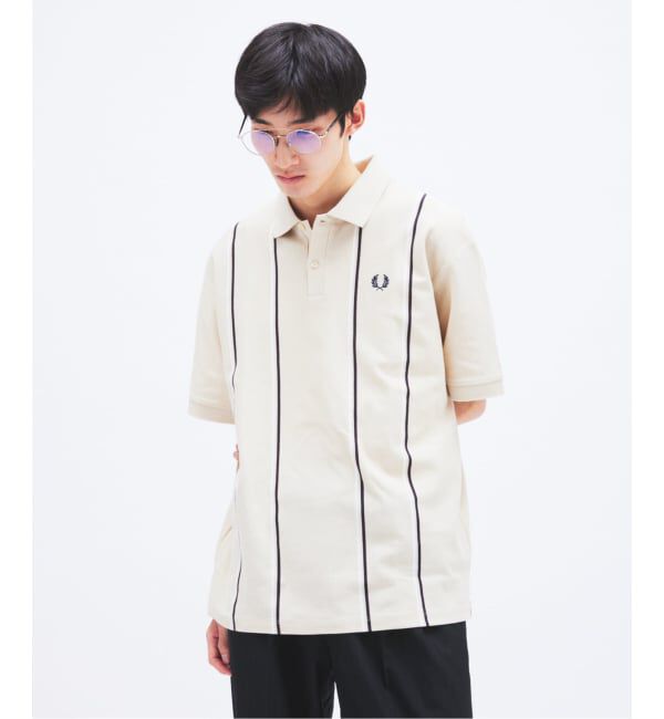 JOURNAL STANDARD「FRED PERRY / フレッドペリー 別注 ストライプ ピケ ポロシャツ」|ポロシャツ|