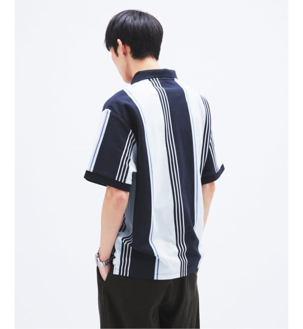 JOURNAL STANDARD「FRED PERRY / フレッドペリー 別注 ストライプ ピケ ポロシャツ」|ポロシャツ|