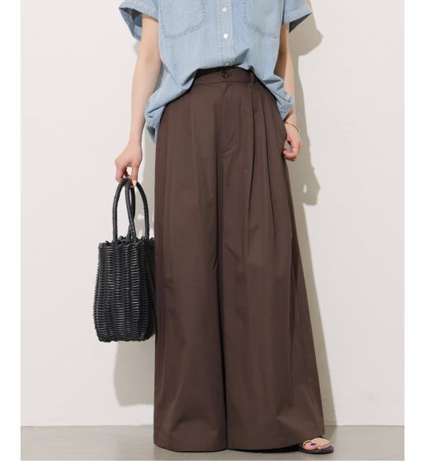 JOURNAL STANDARD relume「コットンリネンタックワイドパンツ」|その他|