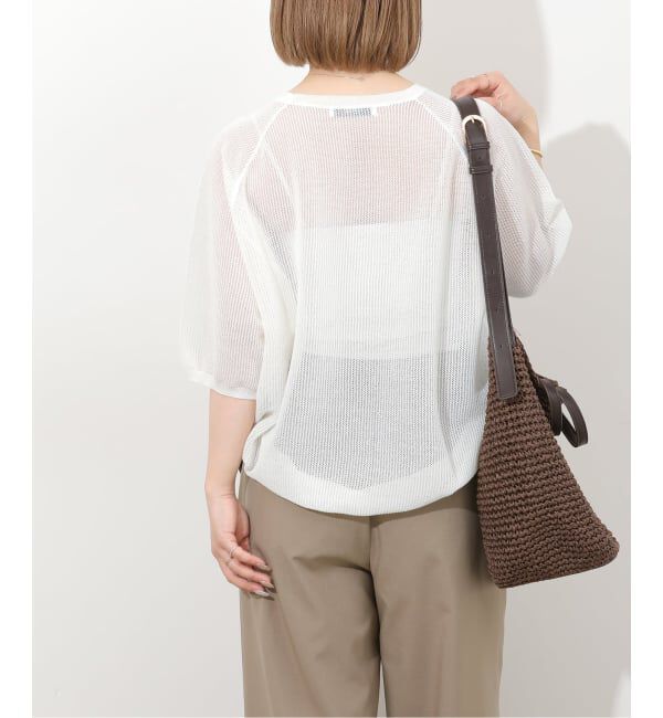 JOURNAL STANDARD relume「リネンミックスメッシュハーフスリーブプルオーバー」|ニット・セーター|