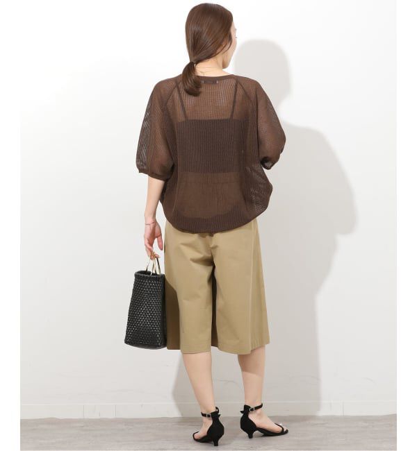 JOURNAL STANDARD relume「リネンミックスメッシュハーフスリーブプルオーバー」|ニット・セーター|