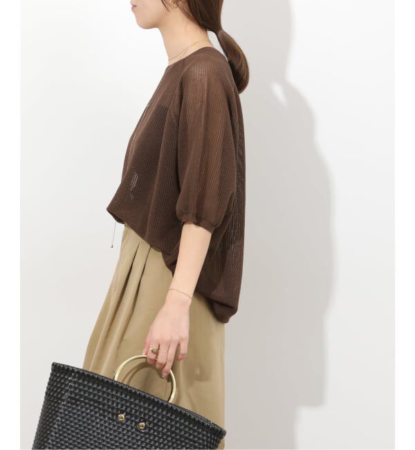 JOURNAL STANDARD relume「リネンミックスメッシュハーフスリーブプルオーバー」|ニット・セーター|