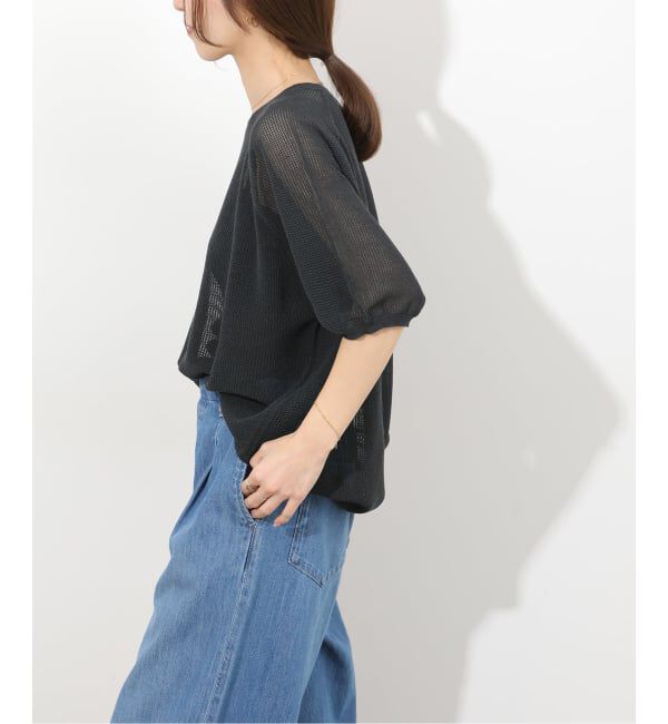JOURNAL STANDARD relume「リネンミックスメッシュハーフスリーブプルオーバー」|ニット・セーター|