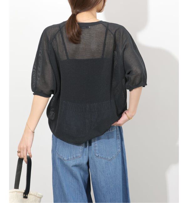 JOURNAL STANDARD relume「リネンミックスメッシュハーフスリーブプルオーバー」|ニット・セーター|