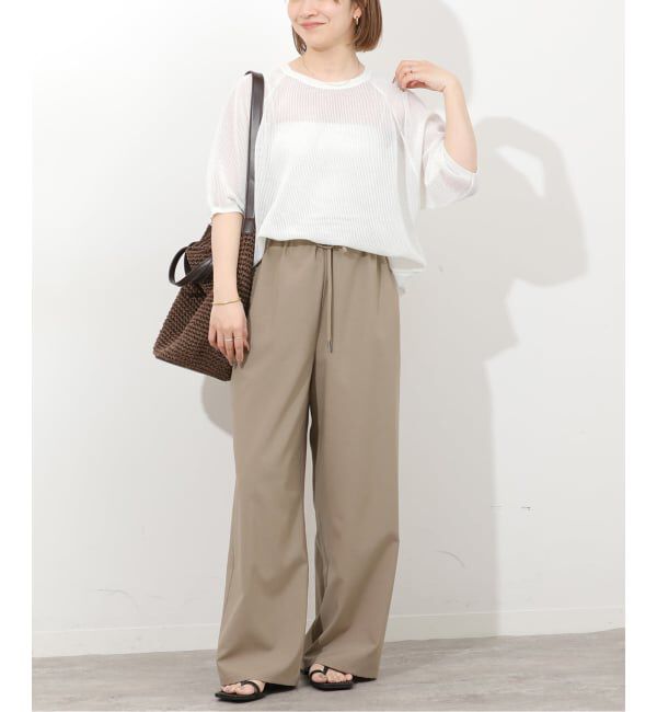 JOURNAL STANDARD relume「リネンミックスメッシュハーフスリーブプルオーバー」|ニット・セーター|