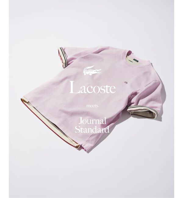 JOURNAL STANDARD「LACOSTE / ラコステ 別注 ヘビー ピケ 半袖 Tシャツ」|Tシャツ・カットソー|ピンク