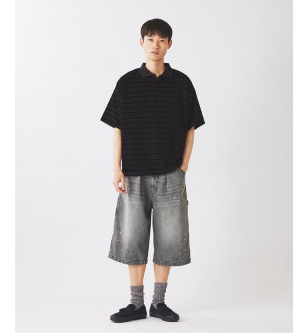 JOURNAL STANDARD relume「ベロア ボーダー ポロシャツ」|ポロシャツ|
