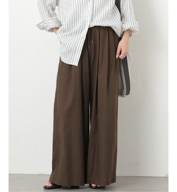 JOURNAL STANDARD relume「《追加3》リネンコットンワイドギャザーパンツ」|その他|