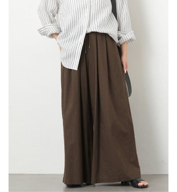 JOURNAL STANDARD relume「《追加3》リネンコットンワイドギャザーパンツ」|その他|