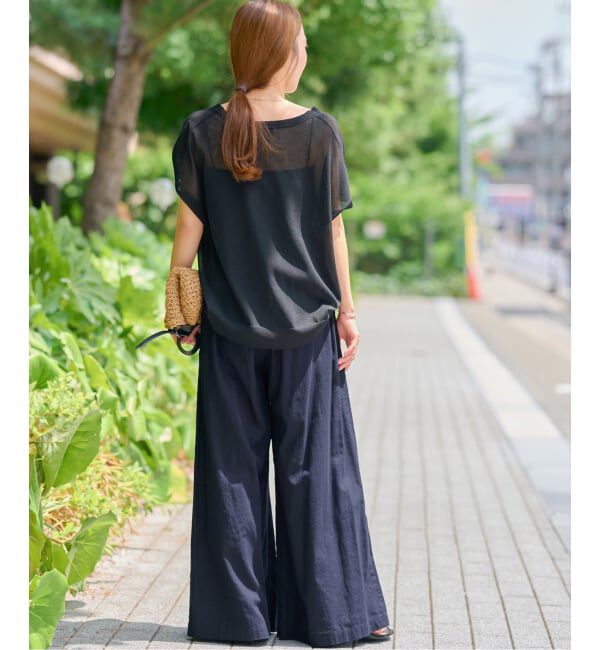 JOURNAL STANDARD relume「《追加3》リネンコットンワイドギャザーパンツ」|その他|