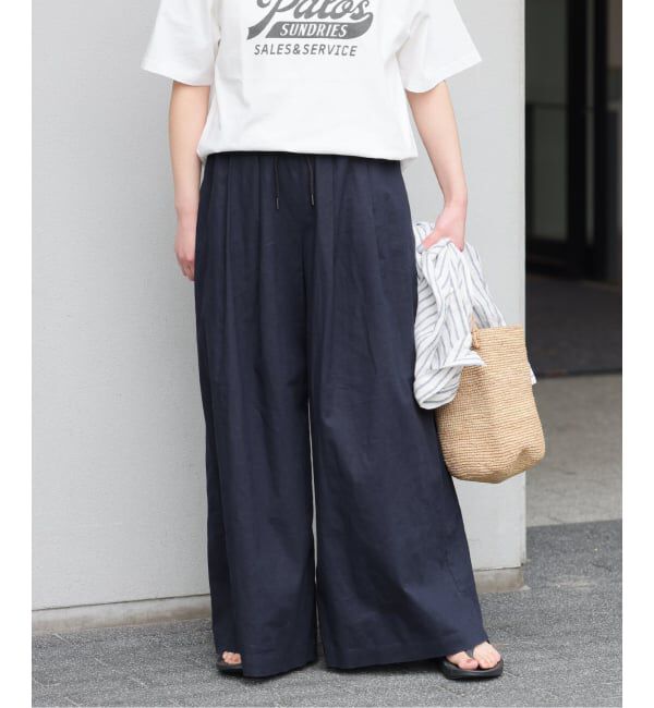 JOURNAL STANDARD relume「《追加3》リネンコットンワイドギャザーパンツ」|その他|