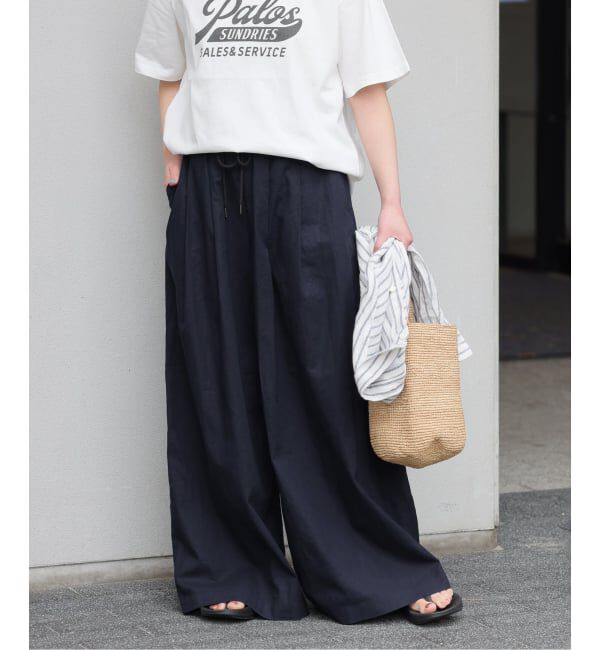 JOURNAL STANDARD relume「《追加3》リネンコットンワイドギャザーパンツ」|その他|