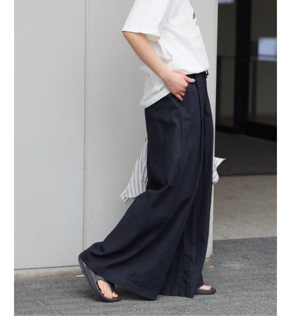 JOURNAL STANDARD relume「《追加3》リネンコットンワイドギャザーパンツ」|その他|