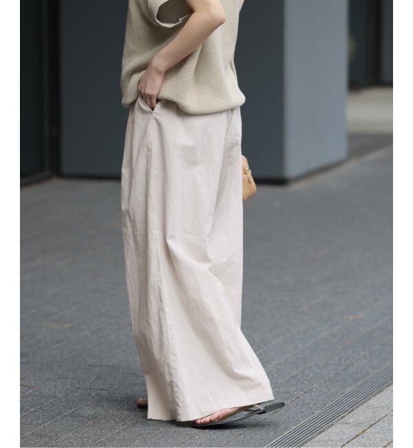 JOURNAL STANDARD relume「《追加3》リネンコットンワイドギャザーパンツ」|その他|