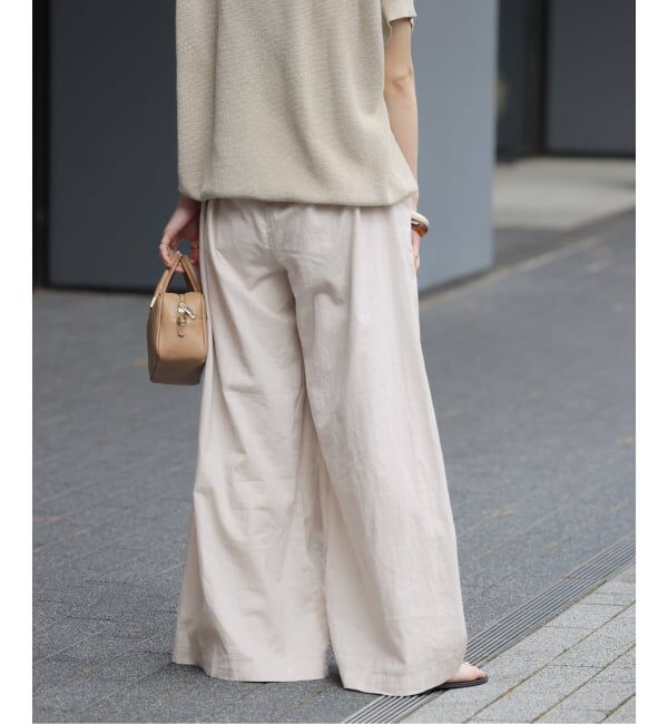 JOURNAL STANDARD relume「《追加3》リネンコットンワイドギャザーパンツ」|その他|