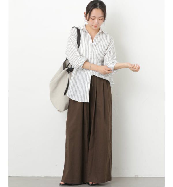 JOURNAL STANDARD relume「《追加3》リネンコットンワイドギャザーパンツ」|その他|
