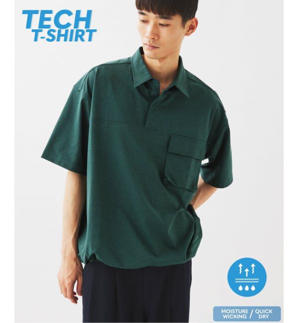 JOURNAL STANDARD relume「＜吸水速乾＞Ever-Dri(TM) スピンドル ポロシャツ」|ポロシャツ|グリーン B