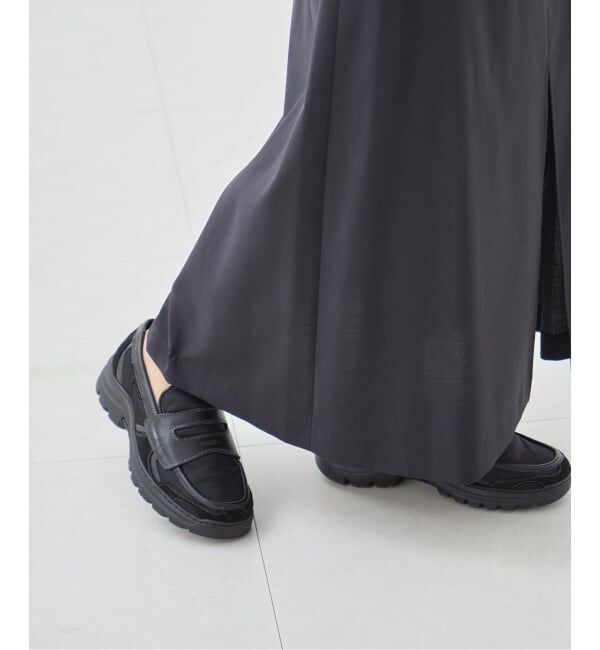 journal standard L'essage「ALOHAS/アロハス Tb.60 Black Leather Sneakers ローファースニーカー」|ローファー|
