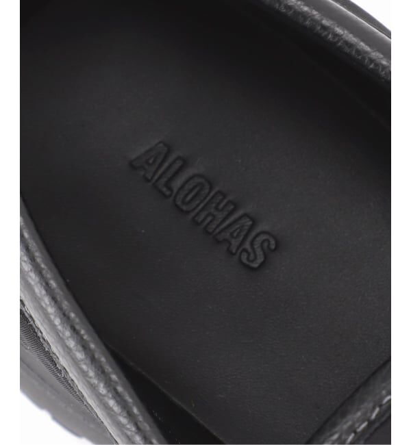 journal standard L'essage「ALOHAS/アロハス Tb.60 Black Leather Sneakers ローファースニーカー」|ローファー|