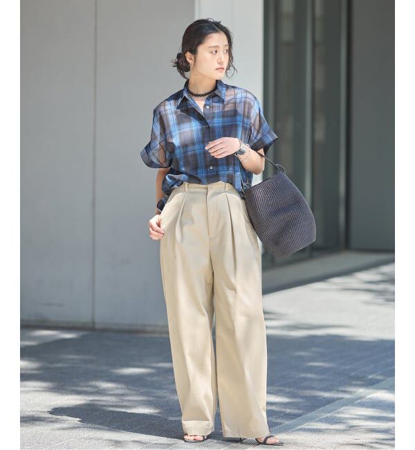 journal standard L'essage「《追加6》CP タックチノパンツ」|チノ|
