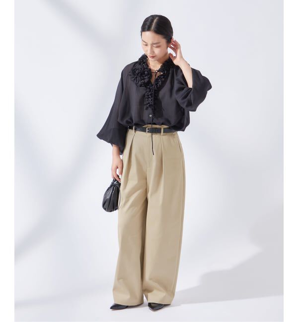 journal standard L'essage「《追加6》CP タックチノパンツ」|チノ|